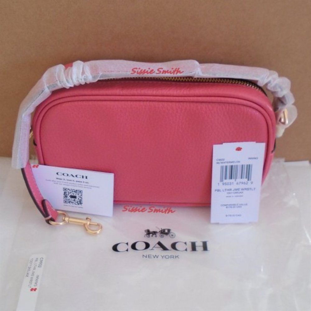 Coach Jamie Wristlet & Mini Skinny in Watermelon - Picture 5 of 14